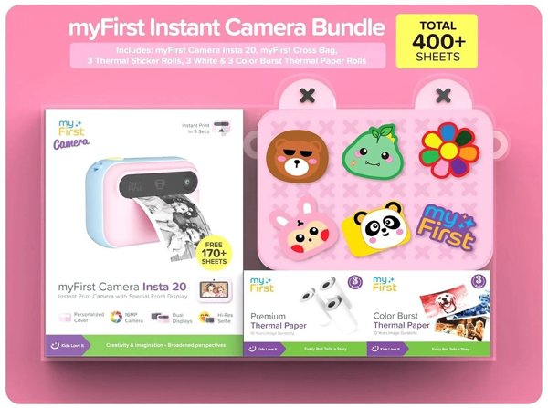 My First myFirst Camera Insta 20 Bundle Set zestaw dla dzieci z aparatem myFirst Camera Insta 20