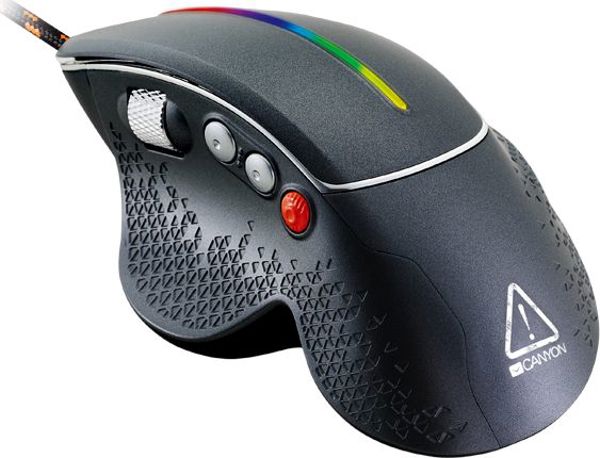 Canyon Apstar Gaming Ποντίκι, 6 Προγραμματιζόμενα Κουμπιά, CND-SGM12RGB, με RGB Φωτισμό