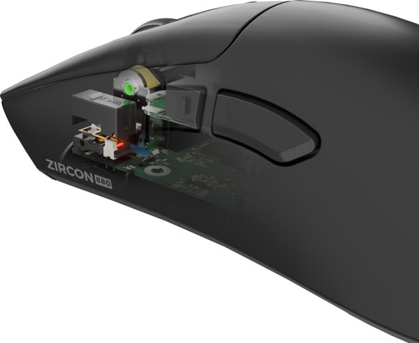 Genesis Zircon 880 Ασύρματο Gaming Ποντίκι, 12000 DPI, Μαύρο
