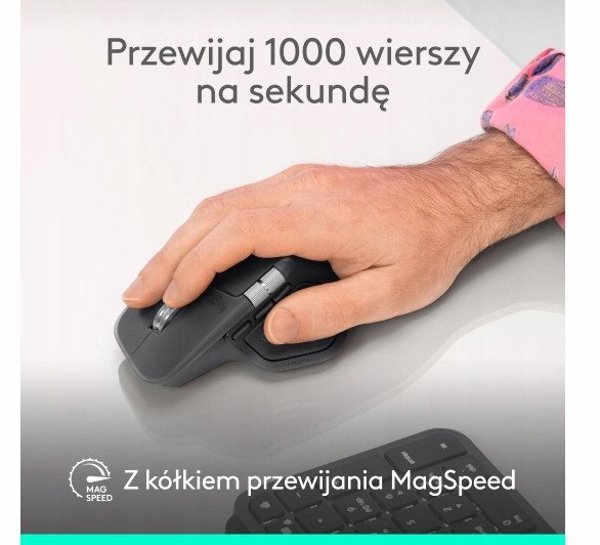 Mysz Logitech MX Master 4 szara (910-007563)