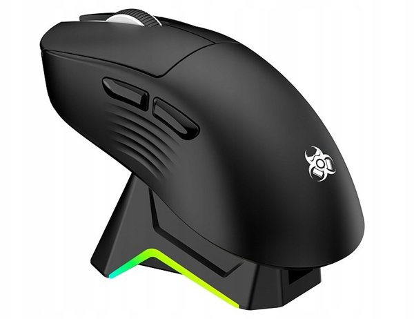 Tracer Gamezone Nord RGB Ασύρματο Gaming Ποντίκι (2.4GHz + BT) με Stacja Dokujaca, Μαύρο