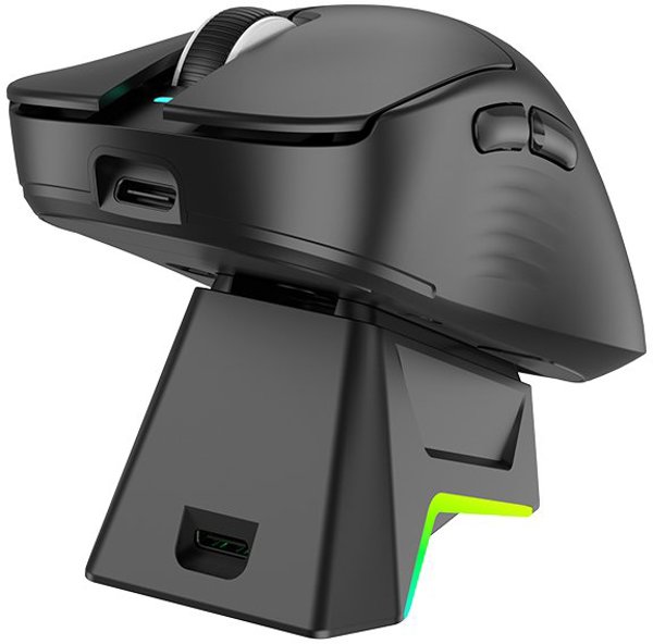 Tracer Gamezone Nord RGB Ασύρματο Gaming Ποντίκι (2.4GHz + BT) με Stacja Dokujaca, Μαύρο