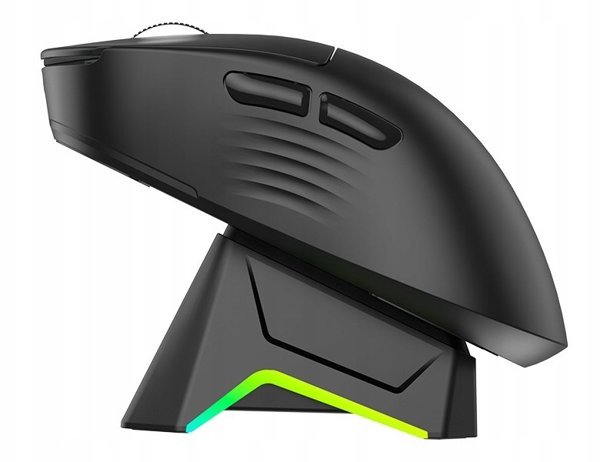 Tracer Gamezone Nord RGB Ασύρματο Gaming Ποντίκι (2.4GHz + BT) με Stacja Dokujaca, Μαύρο