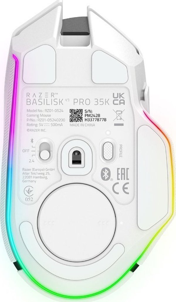 Razer Basilisk V3 Pro 35K Gaming Ποντίκι, Ασύρματο & Bluetooth, Οπτικός Αισθητήρας 35000 DPI, Δεξιόχειρες