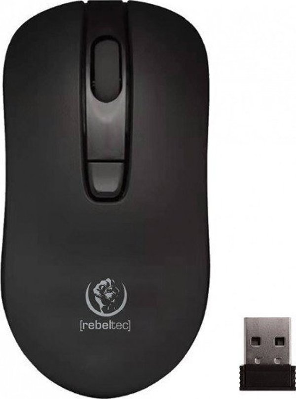 Rebeltec Star Ασύρματο Ποντίκι 2.4GHz, Οπτικός Αισθητήρας 1600 DPI, 4 Κουμπιά, Nano USB Δέκτης