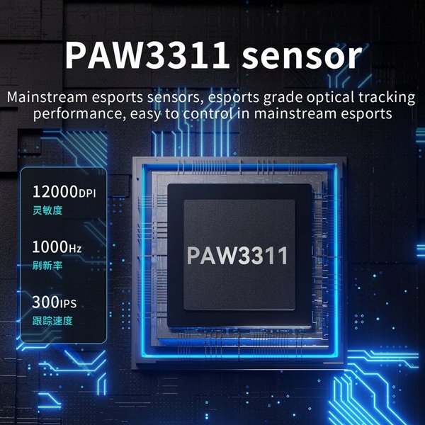 Mysz gamingowa bezprzewodowa Ajazz AJ139 V2 MC-3 Mod-White-Pixart 3311