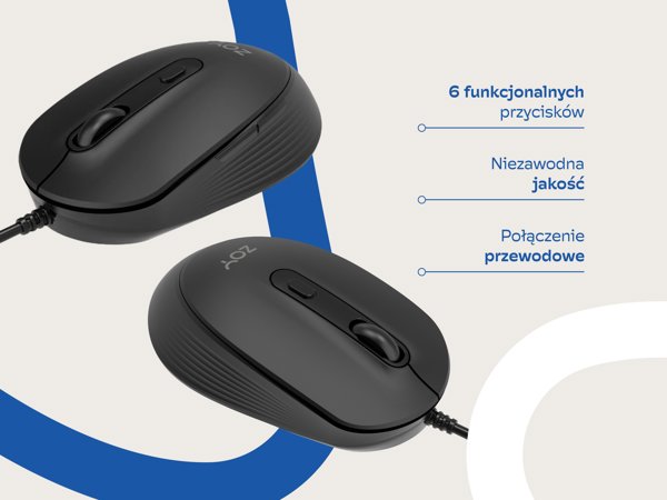 ZOY Ποντίκι ZMS08 Μαύρο - Ενσύρματο Optical Mouse
