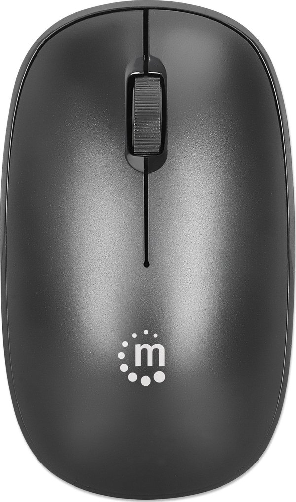 Manhattan MW3050 Ενσύρματο Οπτικό Ποντίκι, Αμφιδέξιο, 1200 DPI, Μαύρο