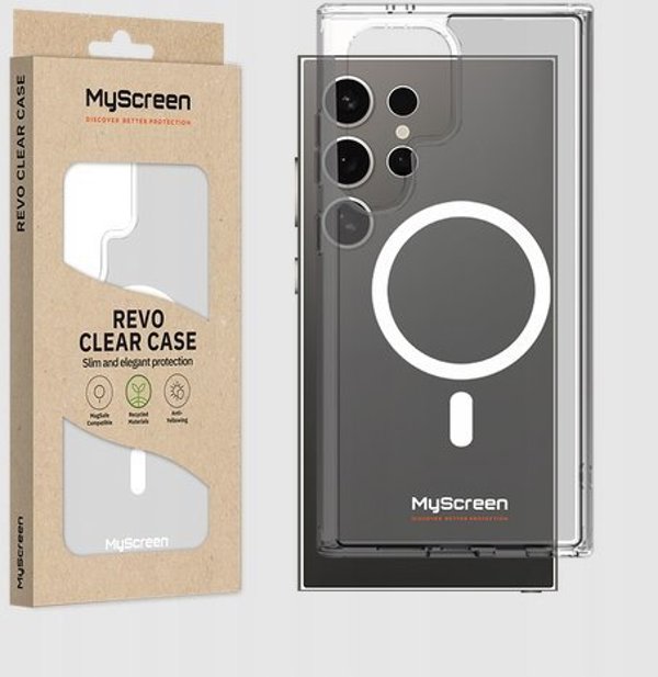 MyScreen Protector Θήκη για Samsung Galaxy S24 MyScreen REVO CLEAR CASE MagSafe