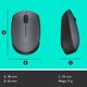 Logitech M170 Ασύρματο Ποντίκι 2.4GHz, Εμβέλεια 10m, Μαύρο-Γκρι (910-004642)