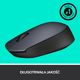 Logitech M170 Ασύρματο Ποντίκι 2.4GHz, Εμβέλεια 10m, Μαύρο-Γκρι (910-004642)