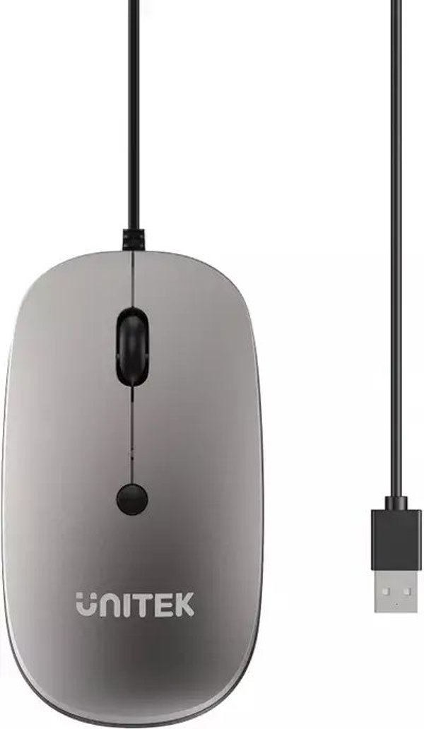 Unitek SlimTrack Ενσύρματο Οπτικό Ποντίκι Γραφείου 1600 DPI