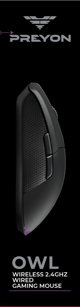 PREYON Owl Wireless Gaming Mouse - Ασύρματο Ποντίκι Gaming (POW35B)
