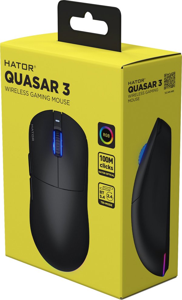 Hator Quasar 3 Wireless Gaming Mouse - Ασύρματο Ποντίκι Υπολογιστή (HTM730)