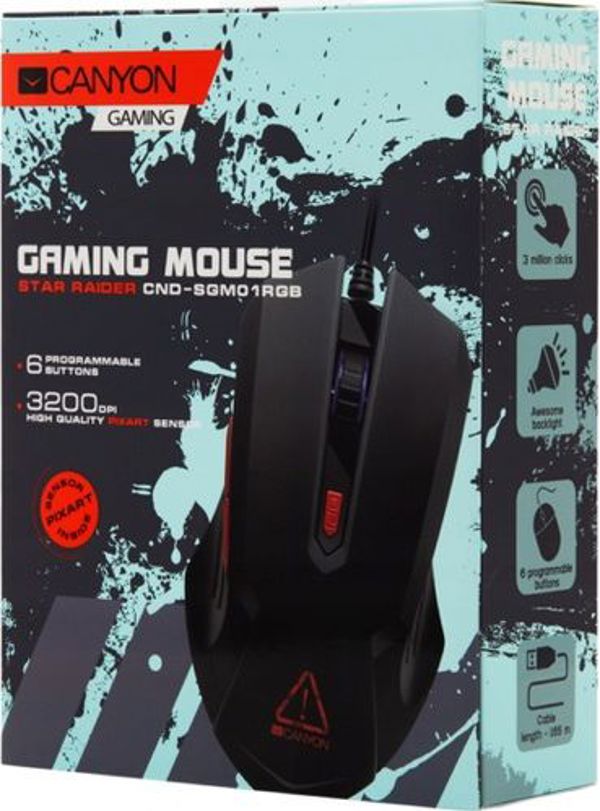 Canyon Star Raider Gaming Ποντίκι με 6 Προγραμματιζόμενα Κουμπιά (CND-SGM01)