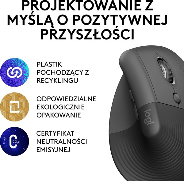 Logitech Lift Graphite Ποντίκι & Ergo K860 Ασύρματο Πληκτρολόγιο - Σετ Εργονομίας