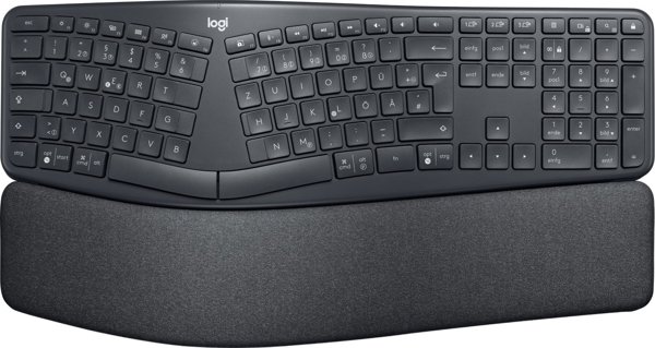 Logitech Lift Graphite Ποντίκι & Ergo K860 Ασύρματο Πληκτρολόγιο - Σετ Εργονομίας