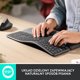 Logitech Lift Graphite Ποντίκι & Ergo K860 Ασύρματο Πληκτρολόγιο - Σετ Εργονομίας