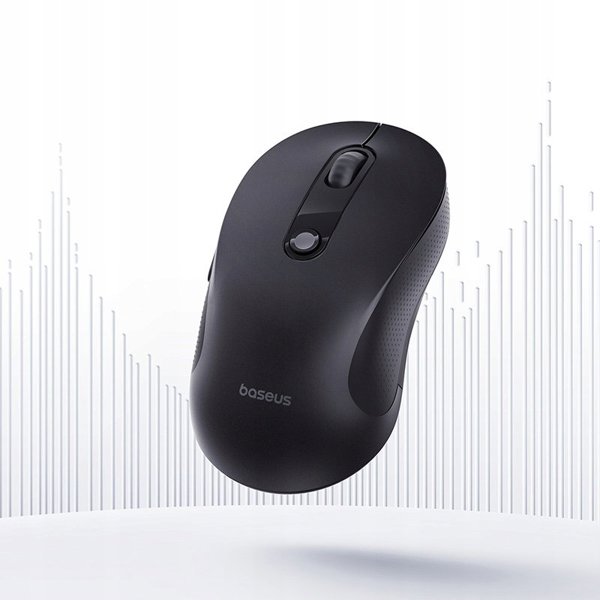Baseus F02 ασύρματο εργονομικό ποντίκι Bluetooth λευκό
