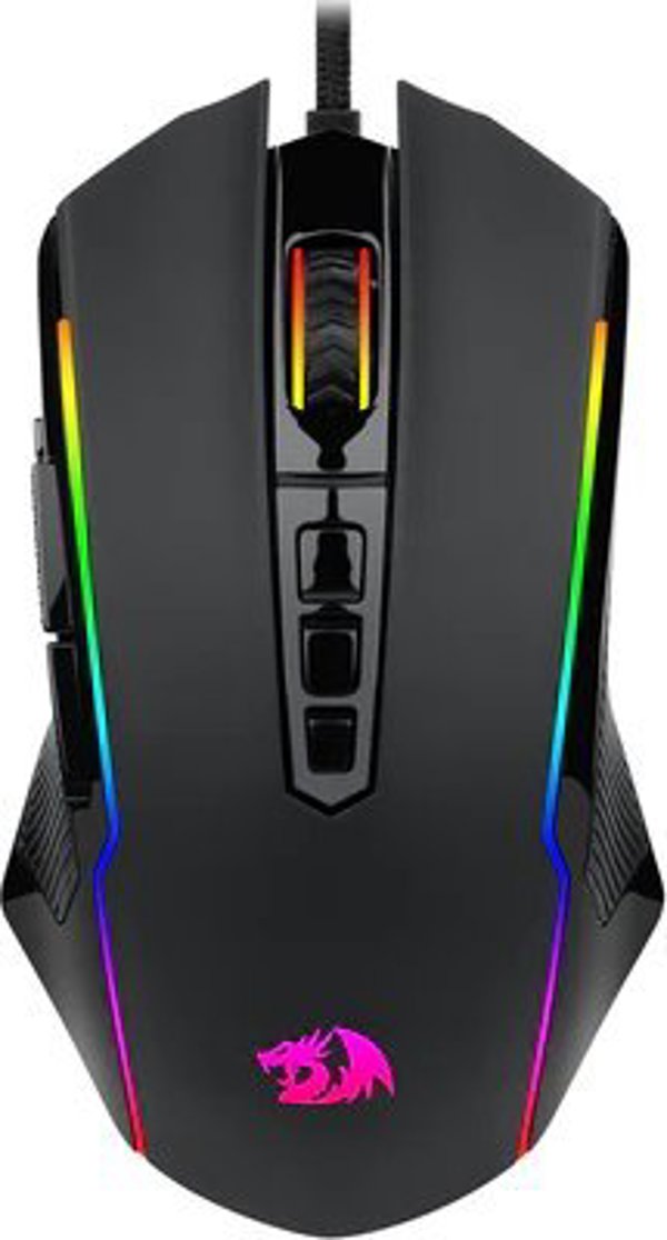 Redragon M910 Ranger Gaming Ποντίκι, RGB Φωτισμός, Αισθητήρας PixArt PMW3104, Εργονομικός Σχεδιασμός, Μαύρο