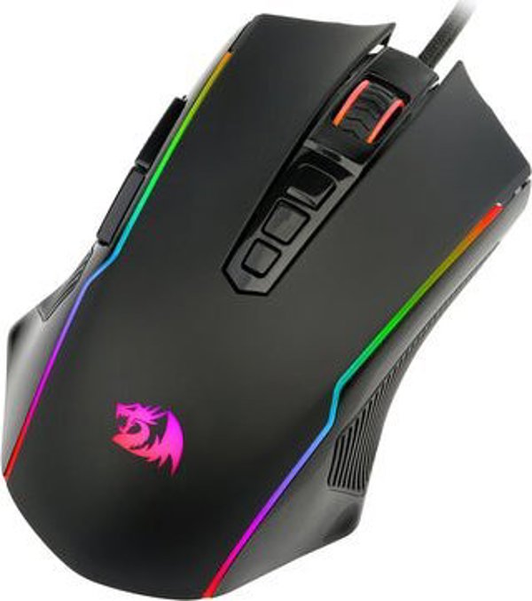 Redragon M910 Ranger Gaming Ποντίκι, RGB Φωτισμός, Αισθητήρας PixArt PMW3104, Εργονομικός Σχεδιασμός, Μαύρο