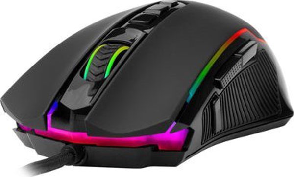 Redragon M910 Ranger Gaming Ποντίκι, RGB Φωτισμός, Αισθητήρας PixArt PMW3104, Εργονομικός Σχεδιασμός, Μαύρο