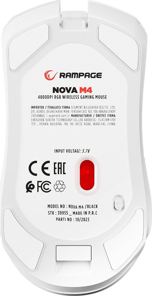Mysz Rampage Nova M4  (NOVA M4-WHITE)