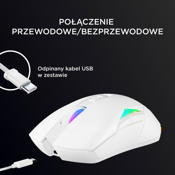 Mysz Rampage Nova M4  (NOVA M4-WHITE)
