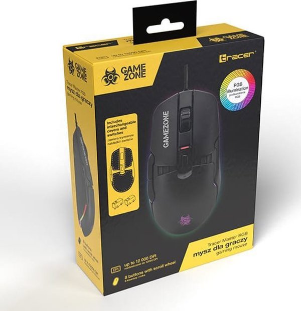 Tracer Gamezone Master Gaming Ποντίκι με RGB Φωτισμό και Υψηλή Ακρίβεια