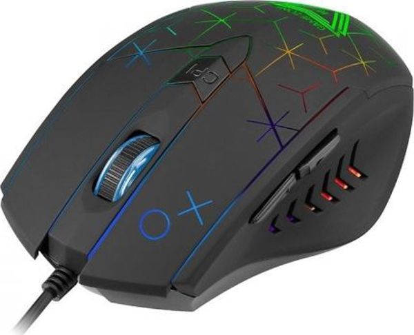 Tracer Gamezone XO Gaming Ποντίκι USB, RGB Φωτισμός, 1600 DPI, Μαύρο
