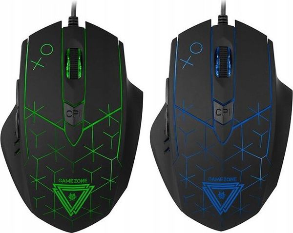 Tracer Gamezone XO Gaming Ποντίκι USB, RGB Φωτισμός, 1600 DPI, Μαύρο