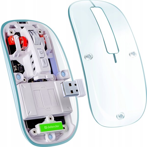Ασύρματο ποντίκι Defender IXES MM-999 οπτικό 2400dpi 2.4GHz + Bluetooth ΜΠΑΤΑΡΙΑ αθόρυβο silent