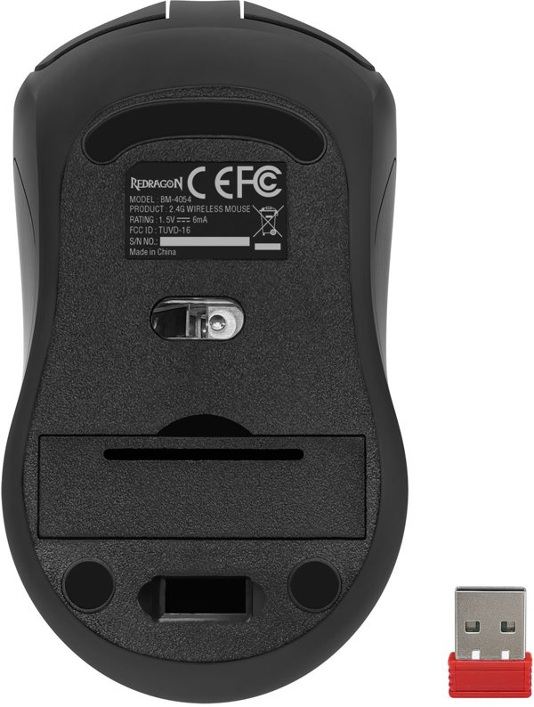 Redragon BM-4054 Ασύρματο Ποντίκι RF Wireless - Μαύρο