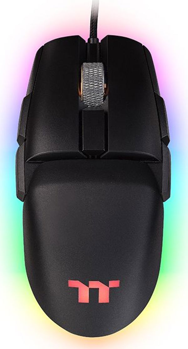 Thermaltake Argent M5 RGB Gaming Ποντίκι, 16.000 DPI, Αισθητήρας PixArt, RGB Φωτισμός & Αλουμινένιος Τροχός Κύλισης