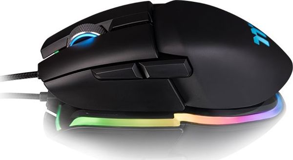 Thermaltake Argent M5 RGB Gaming Ποντίκι, 16.000 DPI, Αισθητήρας PixArt, RGB Φωτισμός & Αλουμινένιος Τροχός Κύλισης