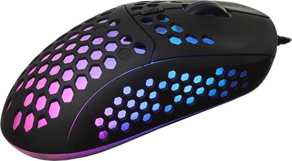 Art Gaming Ποντίκι AM-99 HEX, Οπτικό, 6400 DPI, Εξαιρετικά Ελαφρύ 30g, 4ms, Πλεκτό Καλώδιο 1.5m, Μαύρο