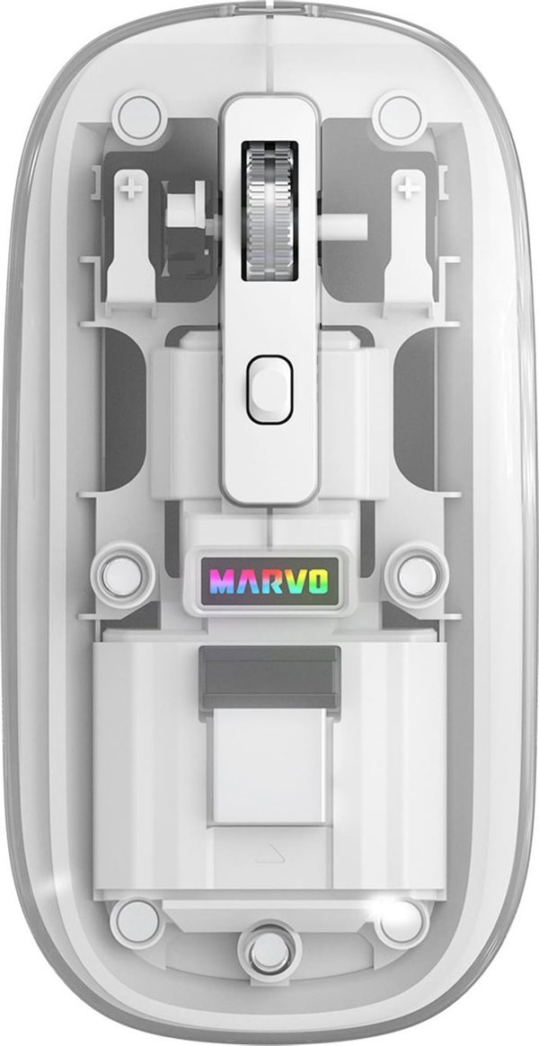 Marvo PRISM B10 Ασύρματο Οπτικό Ποντίκι 1600DPI, Λευκό