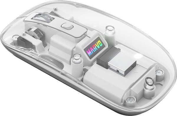 Marvo PRISM B10 Ασύρματο Οπτικό Ποντίκι 1600DPI, Λευκό