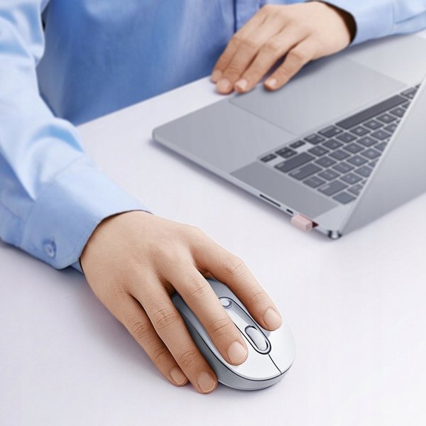 Baseus F02 Ασύρματο Εργονομικό Ποντίκι USB 2.4GHz - Λευκό