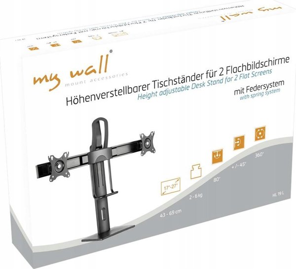 My Wall HL 19 L Βάση οθόνης 43,2 cm (17) - 68,6 cm (27) Μπορεί να γείρει και να περιστραφεί, Περιστρεφόμενη