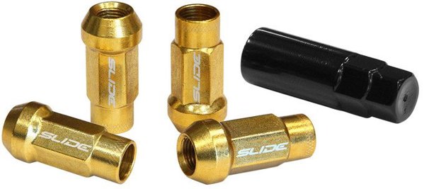Καρυδόμπουκες SLIDE JDM M12x1,25 Χρυσές