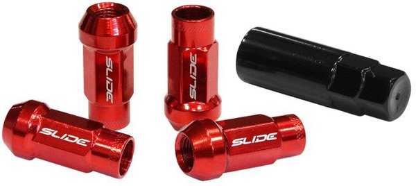 Nakretki SLIDE JDM M12x1,5 Czerwone