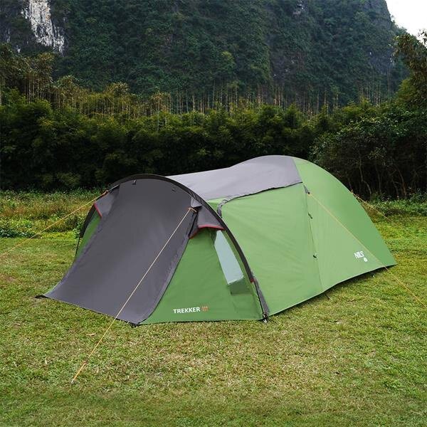 Σκηνή Camping Nils Camp Trekker III 390x210x130cm - Τουριστική Σκηνή 3 Ατόμων