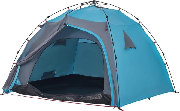 Τέντα camping vidaXL 4 ατόμων, μπλε, γρήγορης ανάρτησης