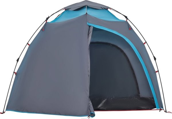 Τέντα camping vidaXL 4 ατόμων, μπλε, γρήγορης ανάρτησης