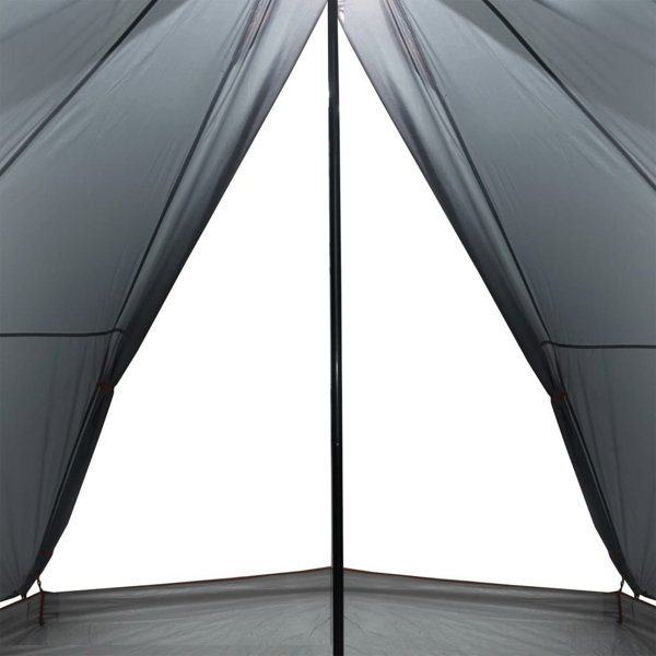 vidaXL Οικογενειακή σκηνή tipi για 8 ατόμων, γκρι-πορτοκαλί, αδιάβροχη