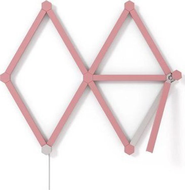 Nanoleaf Lines Skin - Καλύμματα για Nanoleaf Lines, Ροζ Ματ, 9 Τεμάχια