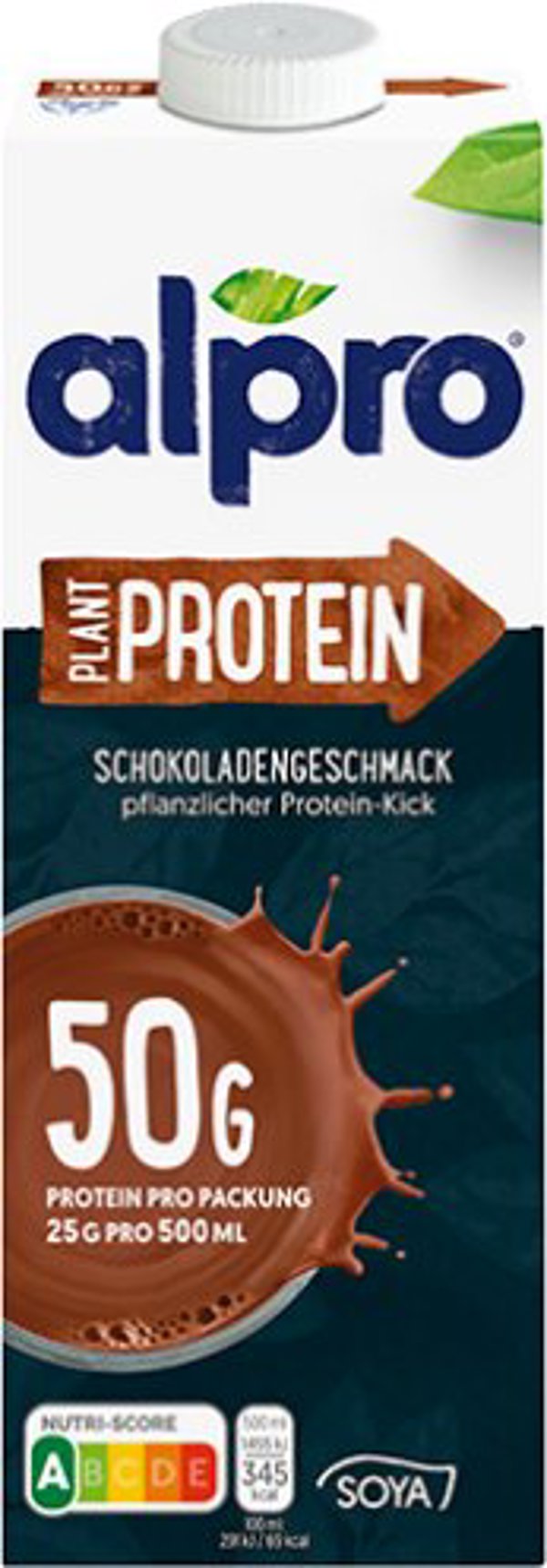 Υψηλής Πρωτεΐνης Ποτό Σόγιας ALPRO Plant Protein με γεύση σοκολάτα 1L