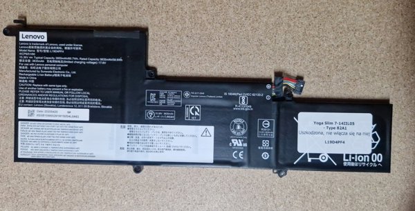 Μπαταρία Laptop Lenovo L19D4PF4 15.36V 60.7Wh 4 Κυψελών