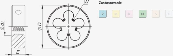 NARZYNKA M 4,5 DIN-22568 (6g) HSS 800